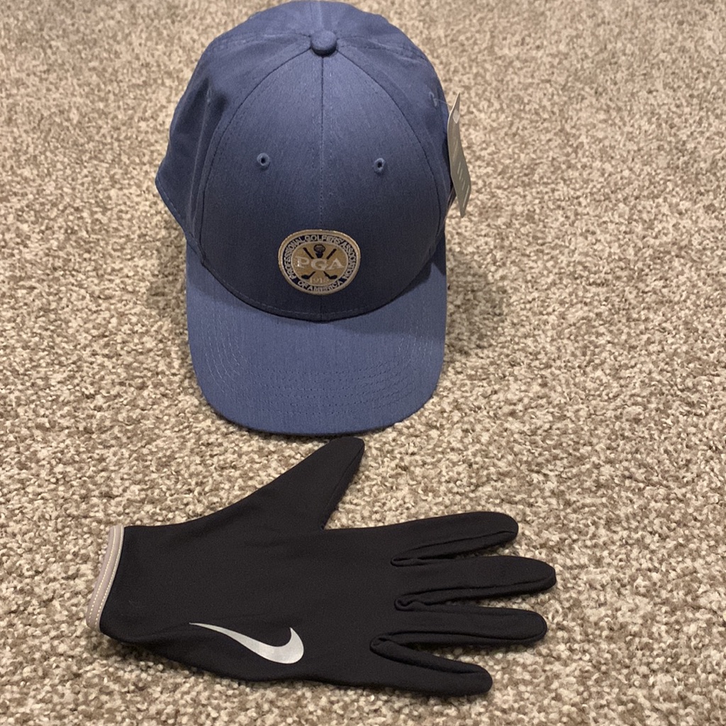 Pga Golf Cap With Nike Golf Glove